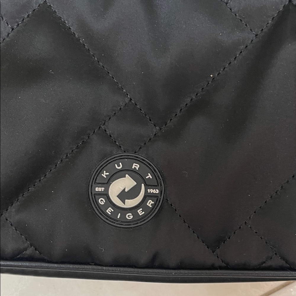 Kurt Geiger Black Quilted Shoulder Bag - Picture 2 of 4